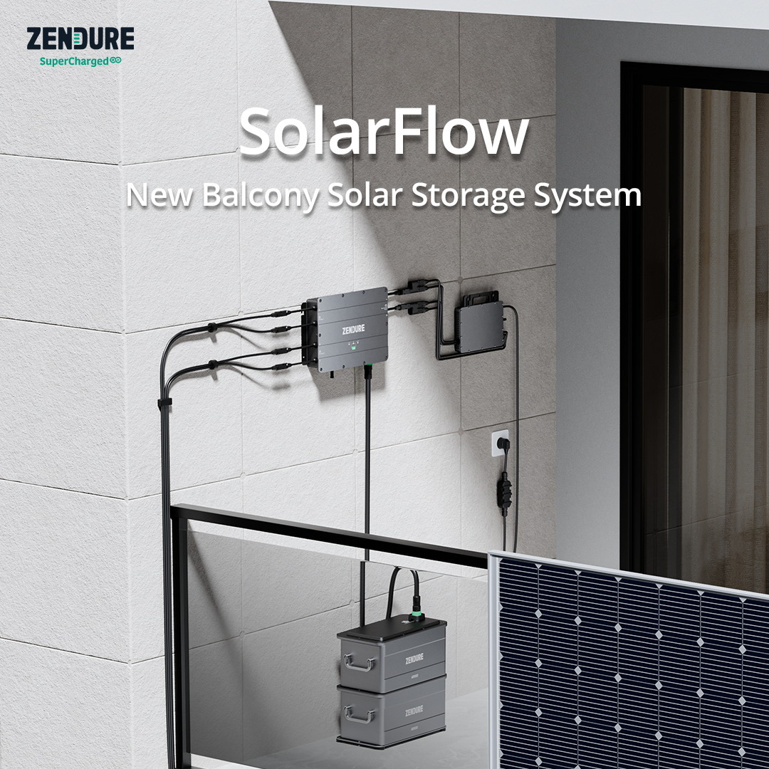 Zendure's First Solar Energy Storage System for Balconies Now Available in Europe