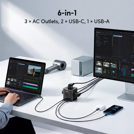 Zendure 6-in-1 Power Strip Cube