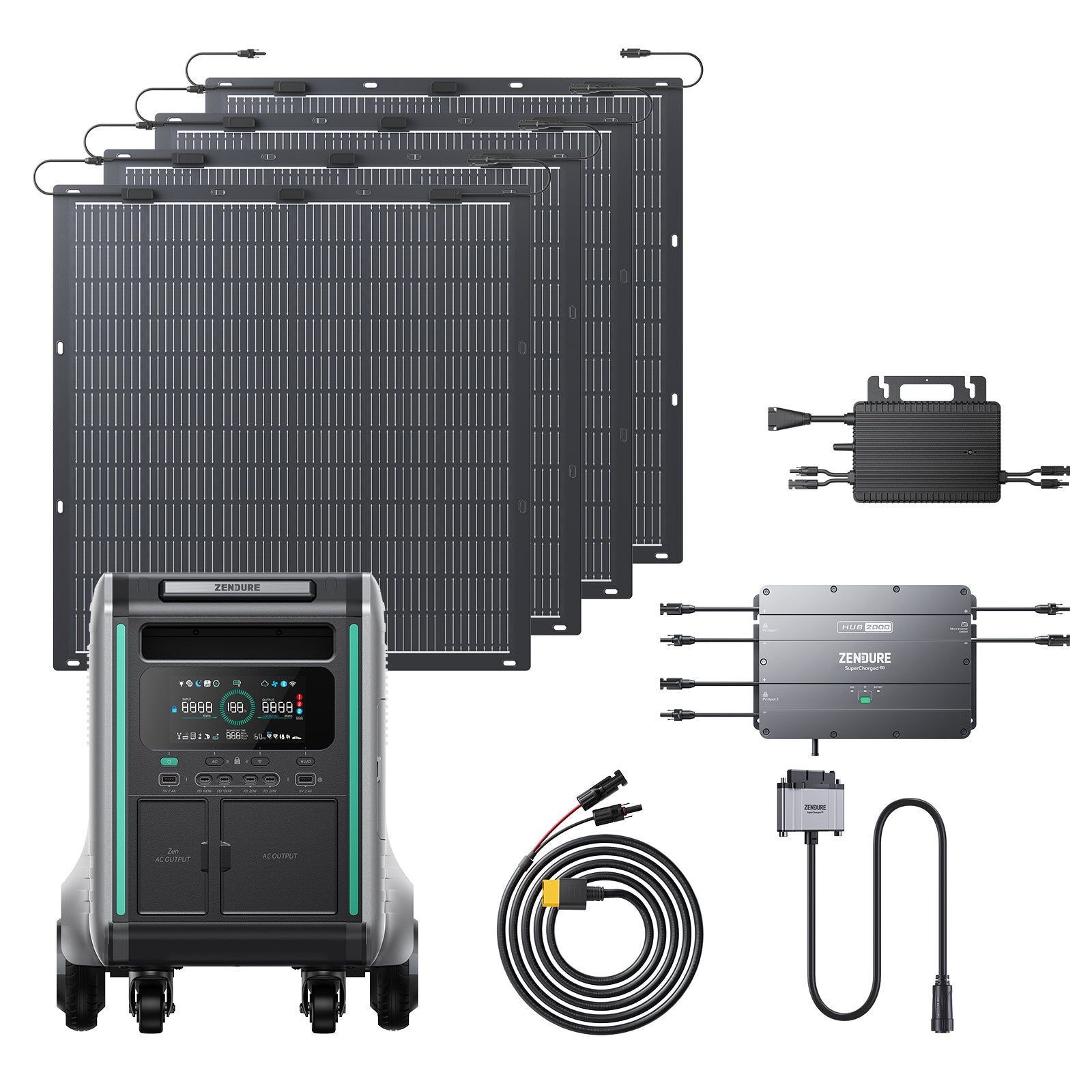 Hub 2000 + SuperBase V Plug and Play Solar System