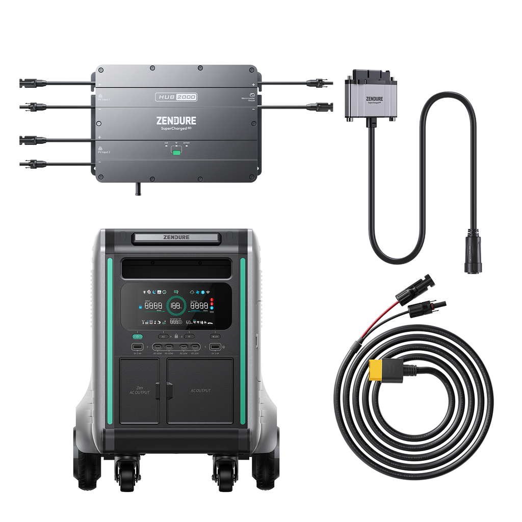Hub 2000 + SuperBase V Plug and Play Solar System – Zendure EU