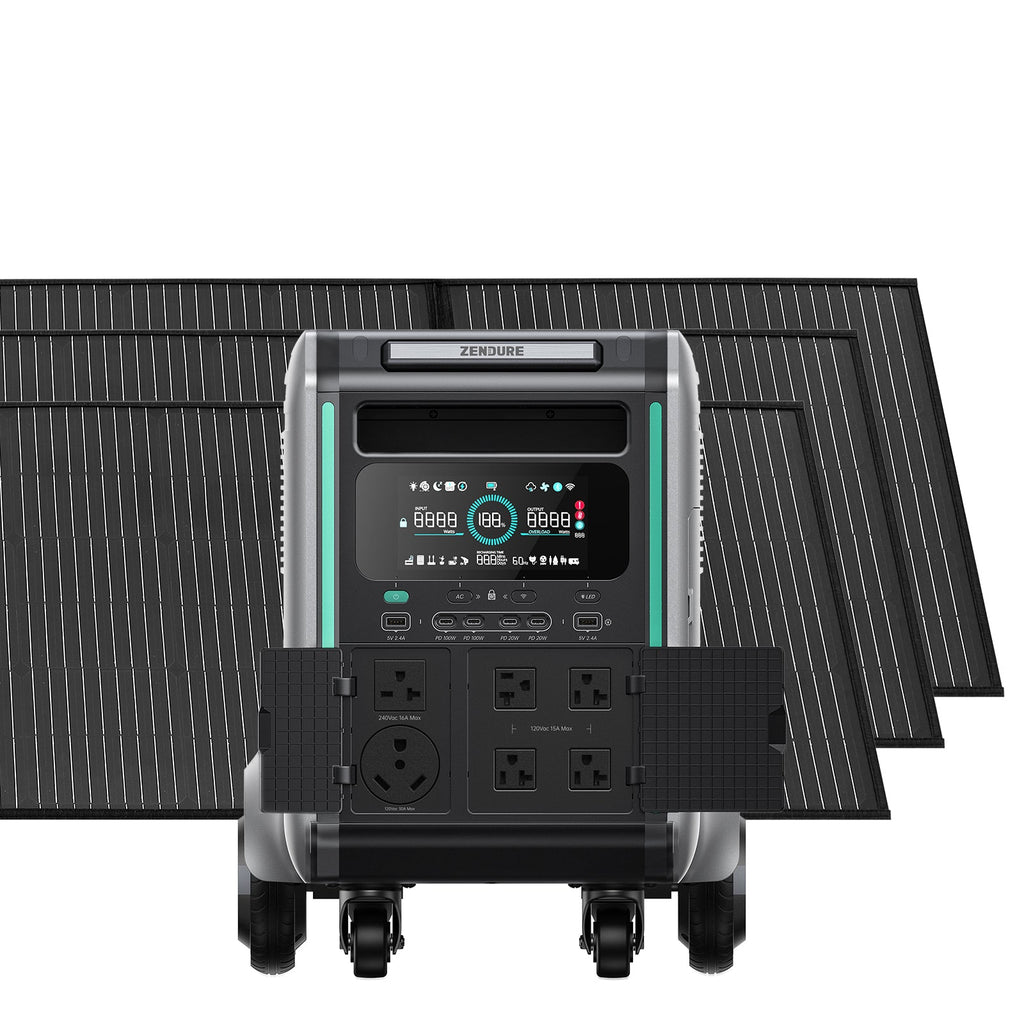 Zendure SuperBase V Solar Generator with Solar Panel Kit | Home